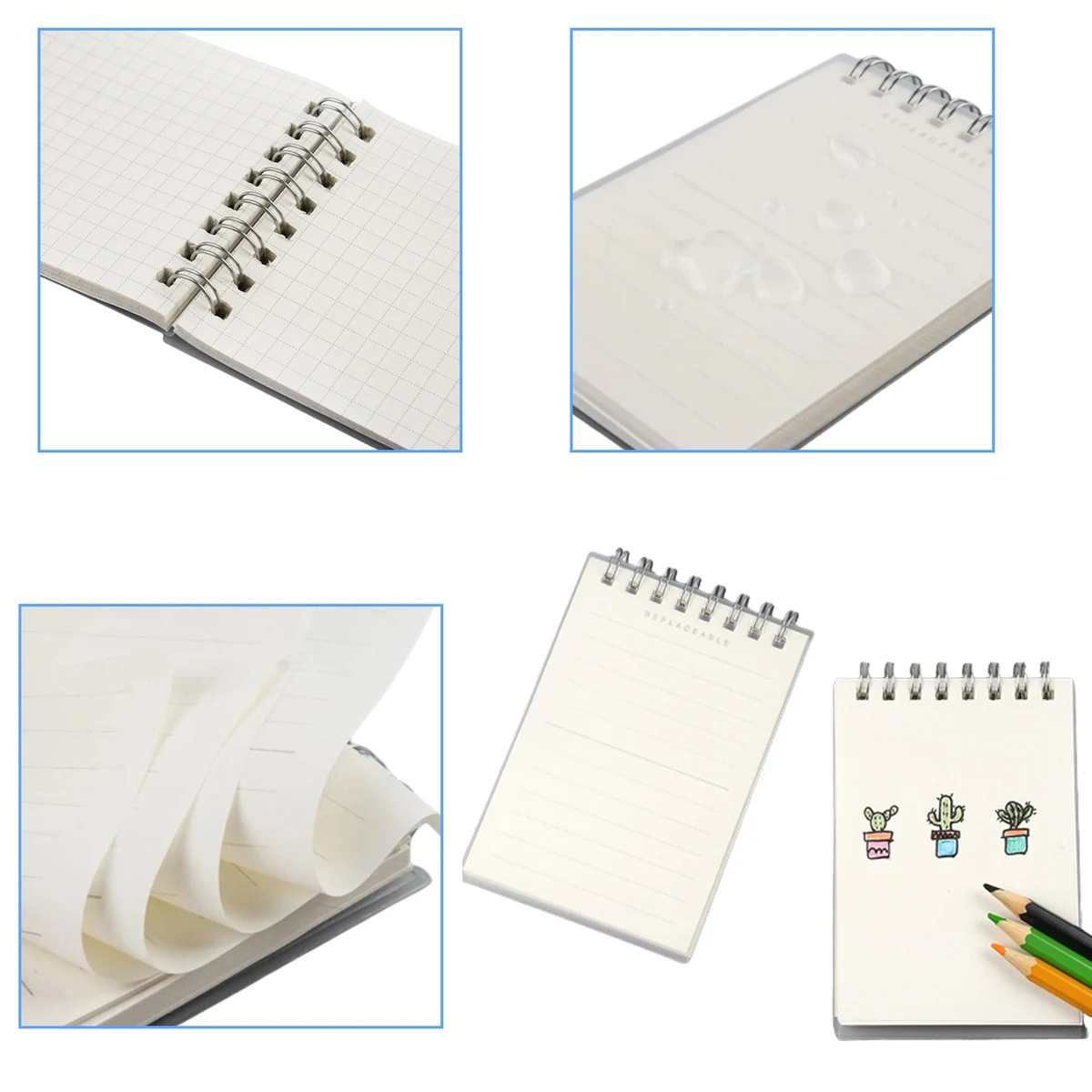A7 Wirebound Top Spiral Small Notebook Memo Books 1