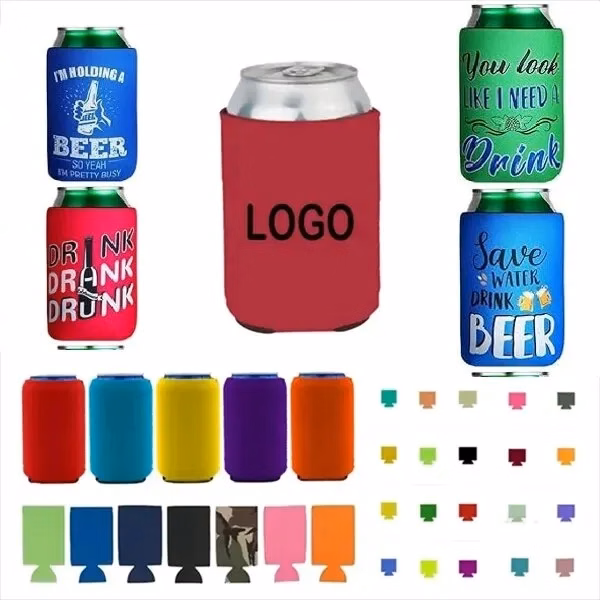 Neoprene Collapsible Can Cooler Sleeves