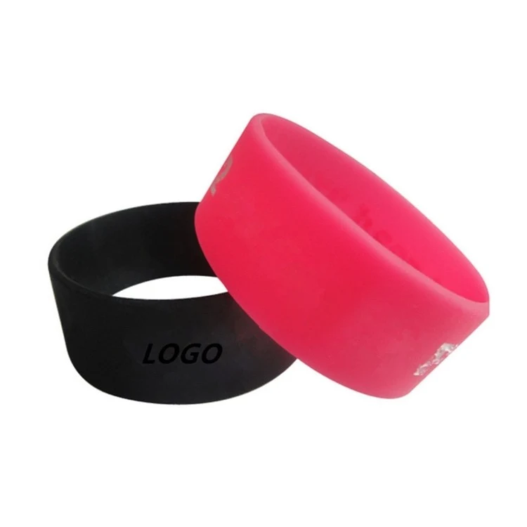 1' Wide Silicone Wristband 1