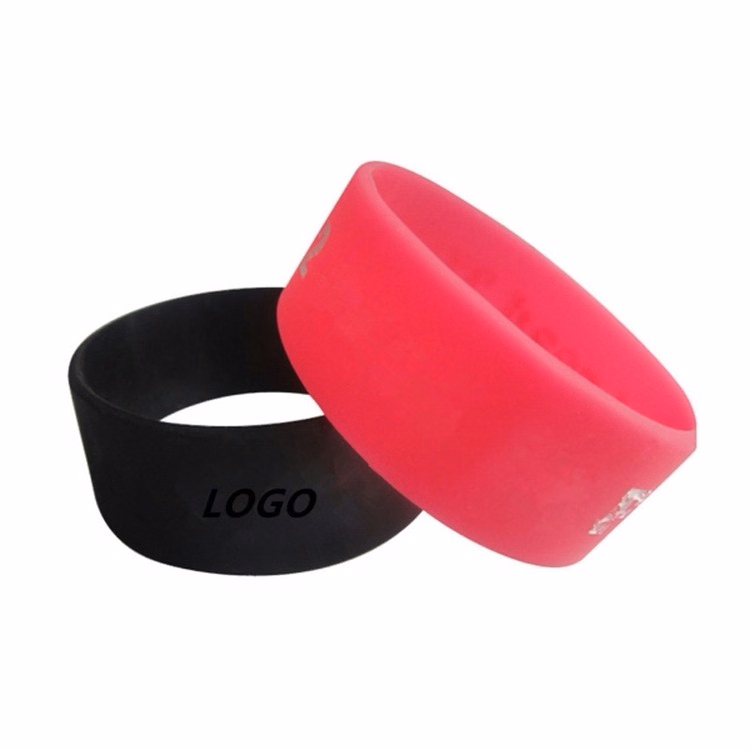 1' Wide Silicone Wristband