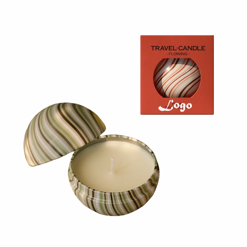 Striped Sphere Scented Candle Aroma Candle