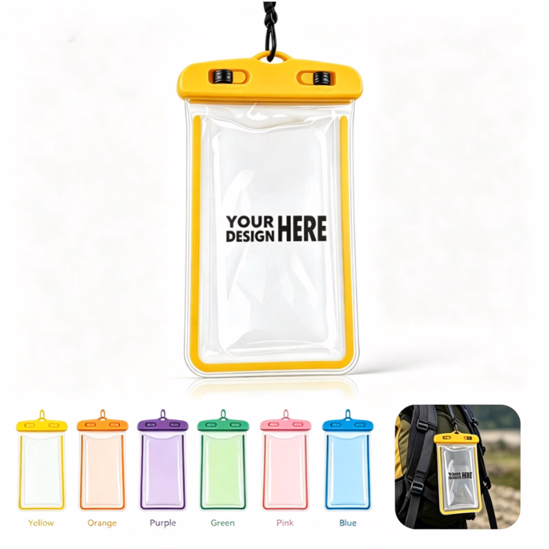 Universal Floating Waterproof Phone Dry Bag with Lanyard