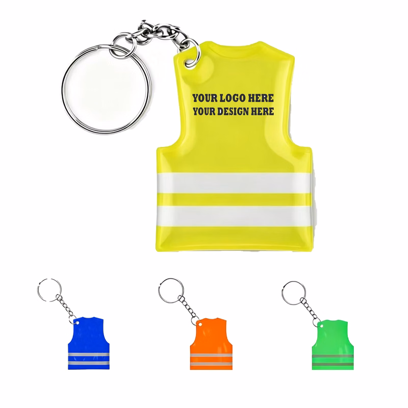 Mini Safety Vest Shaped Key Accessory