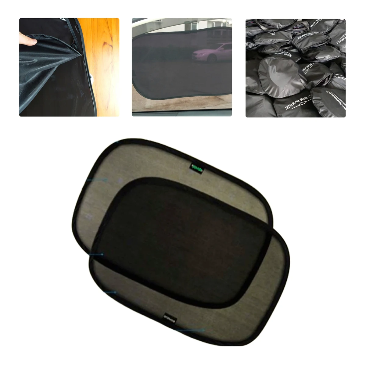 MOQ 50 Custom PVC Static Cling Car Window Sunshade 1