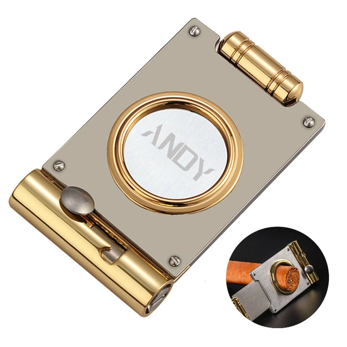 Multi-Function Stainless Steel Ideal Gifts Cigar Cutter 1