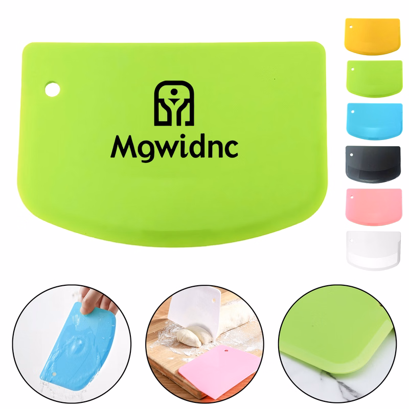 Plastic Scraper Baking Tool, Food Grade PP Spatula for Cake Frosting