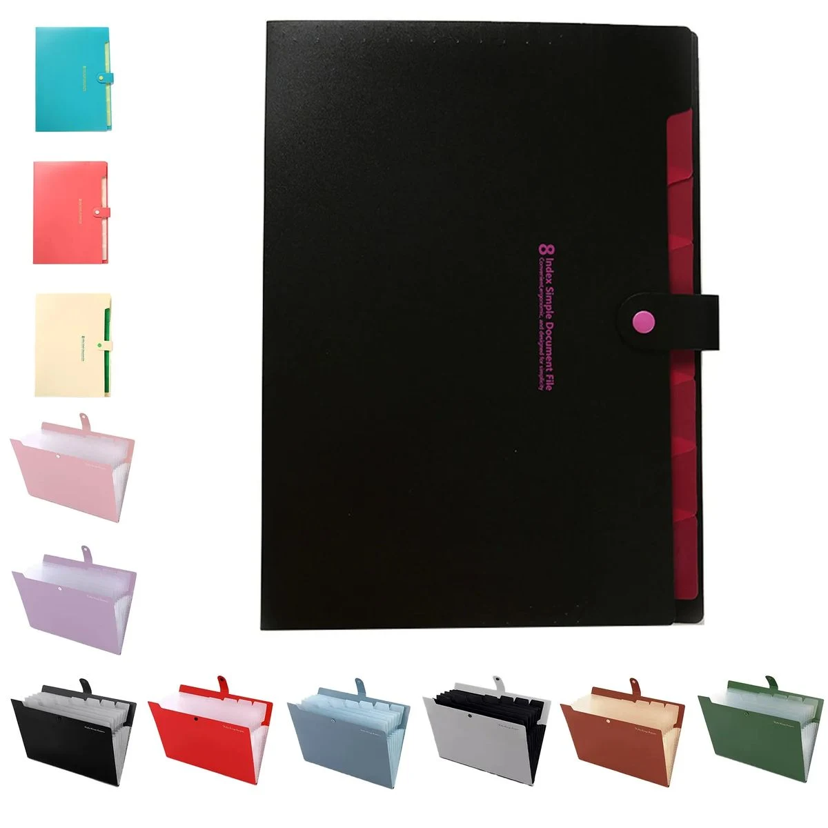 8 Pocket Expandable File Storage Bag 1