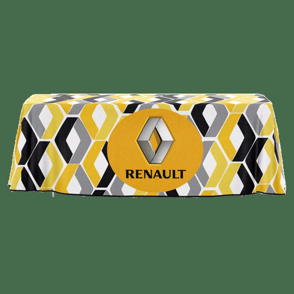 48 Hour Rush 6' Open-Back Full-Color Drape Table Throw