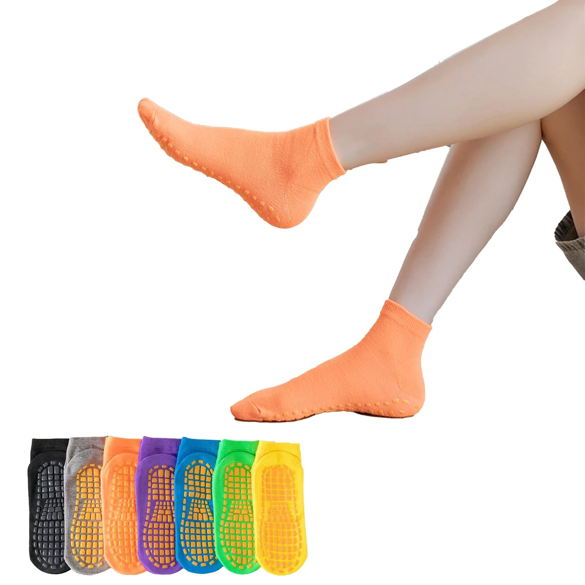 Adult Home Yoga Pilates Non-Slip Grip Socks 1