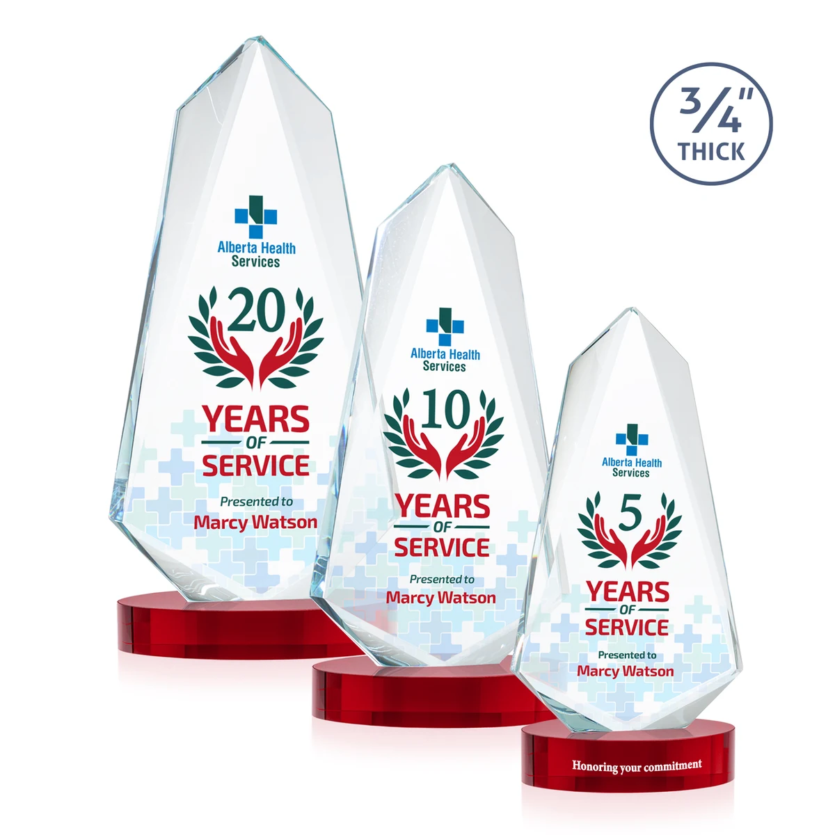 Sheridan VividPrint™ Award on Alberton Base - Red 1