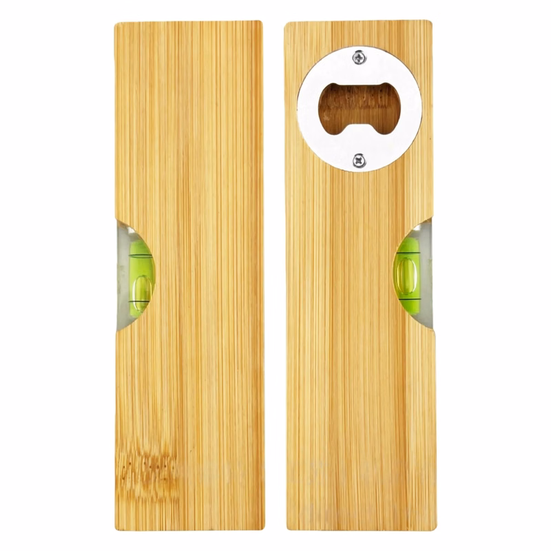 Wooden Multitool Leveler Bottle Opener Custom Logo