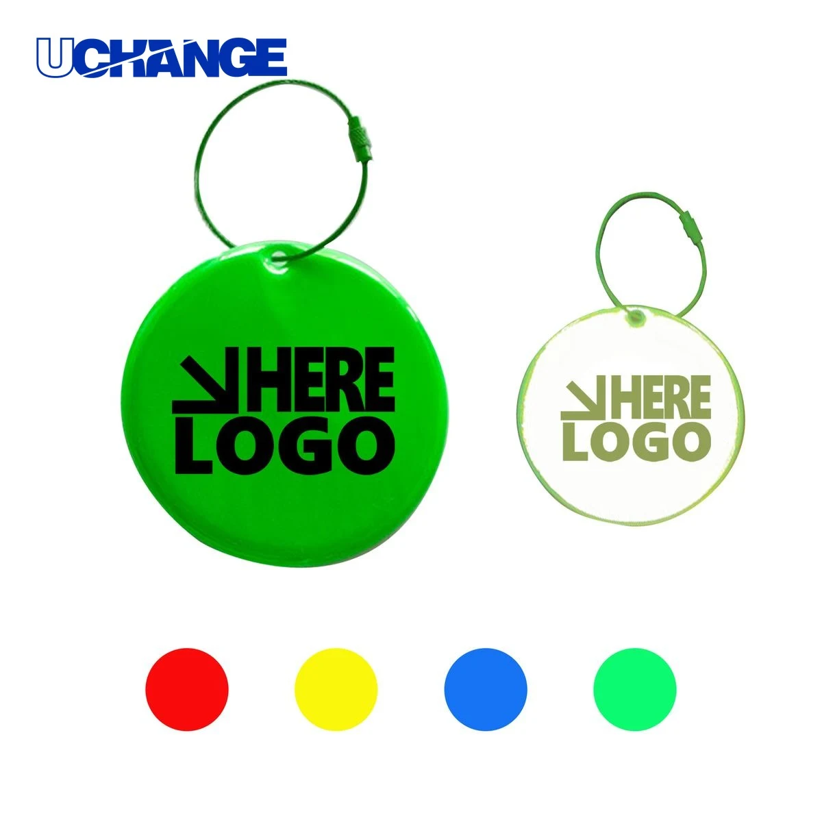 Round PVC Reflective Pendant 1