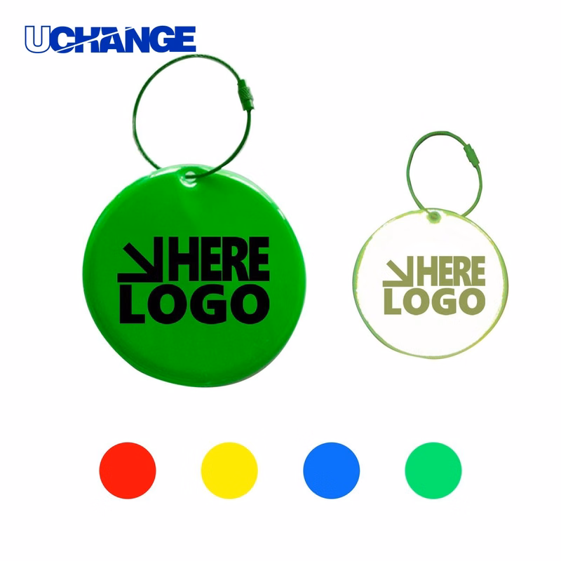 Round PVC Reflective Pendant