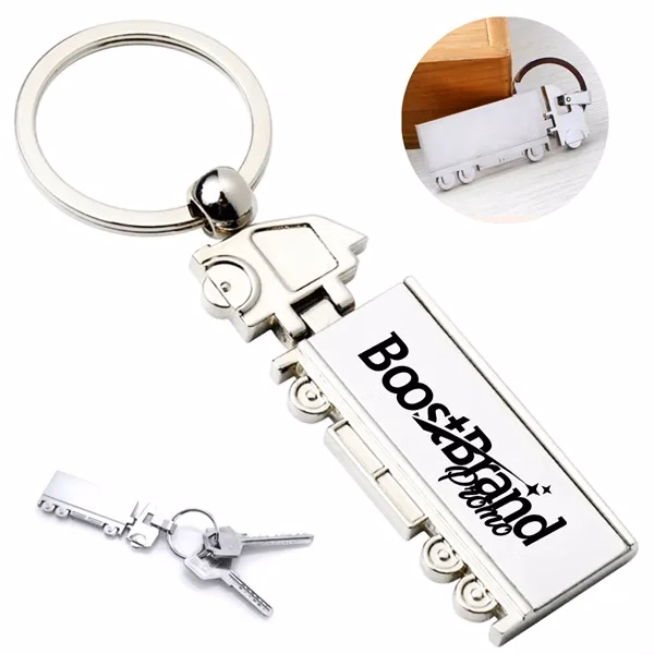 Custom Metal Truck Keychain with Detailed Design — Automotive Industry Gift