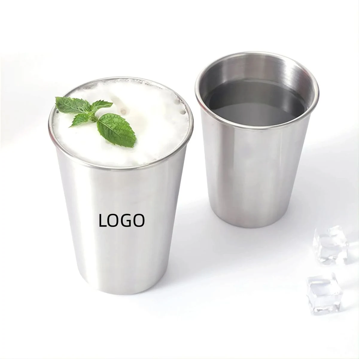 Stainless Steel Pint Glasses 1