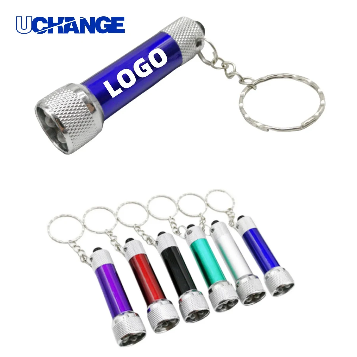 Mini LED Aluminum Flashlight Keychain 1