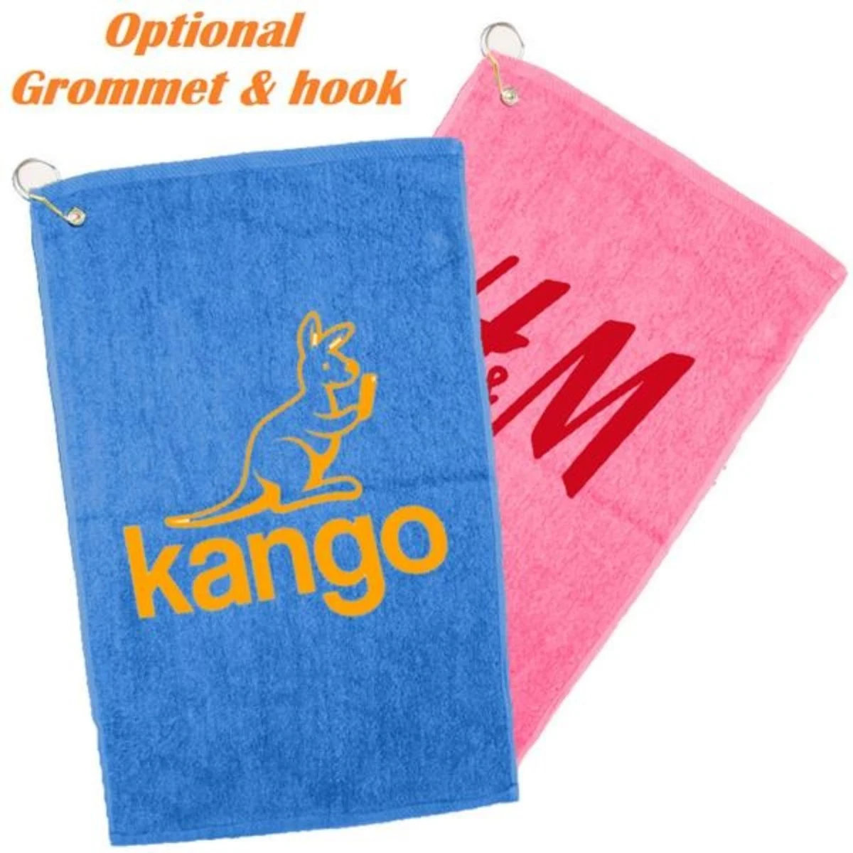 Velour Golf Towel w/ Dobby Border Hem & Custom Logo 16"x 25" 1