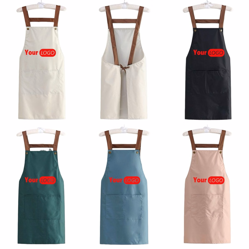 Waterproof Bib Apron With Front Pocket