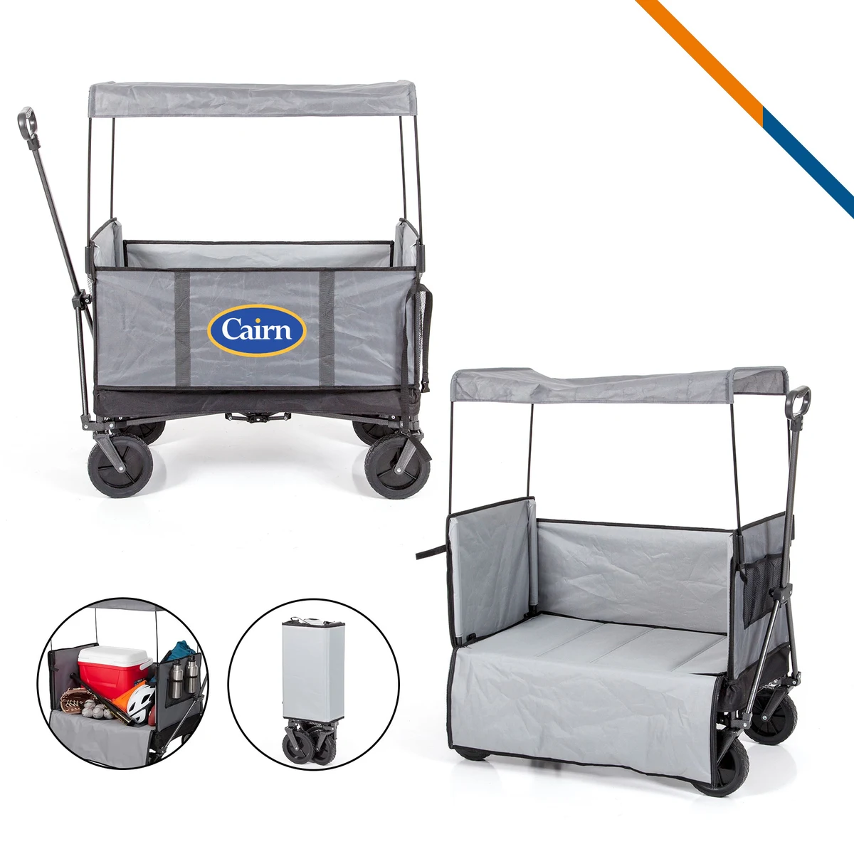 WagShade Collapsible Wagon With Canopy 1