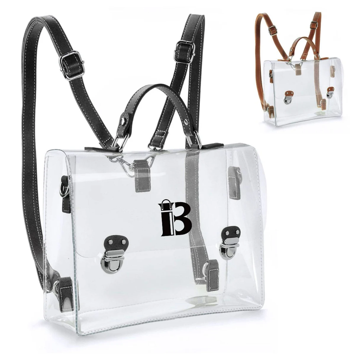 Multi Functional Waterproof Transparent Women's Backpack 1