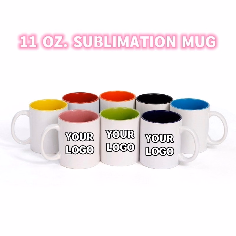 Two-Tone Full Color 11 oz Sublimation Ceramic Coffee Mug