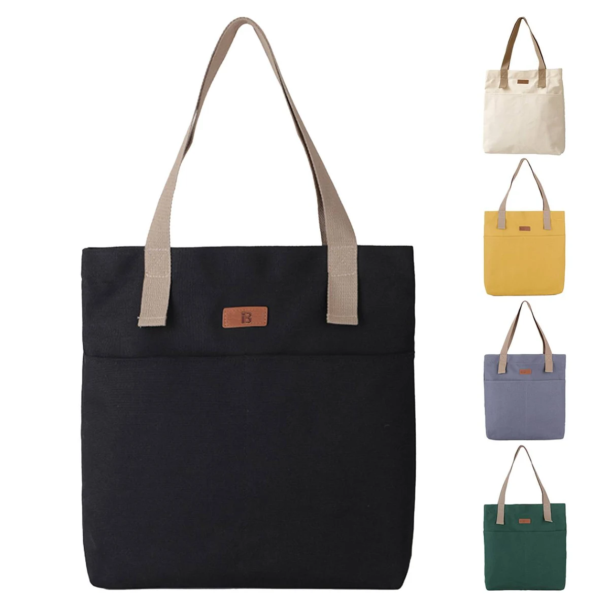 Canvas messenger tote bag 1