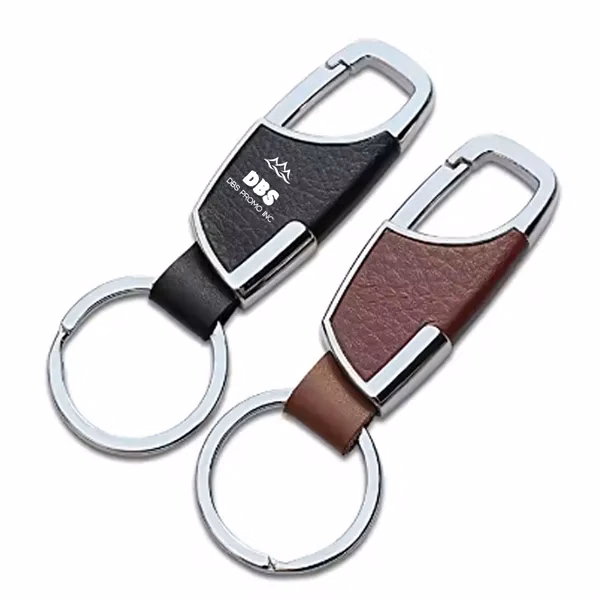 Stylish Men's Leather Key Chain - A Sophisticated Accessory

