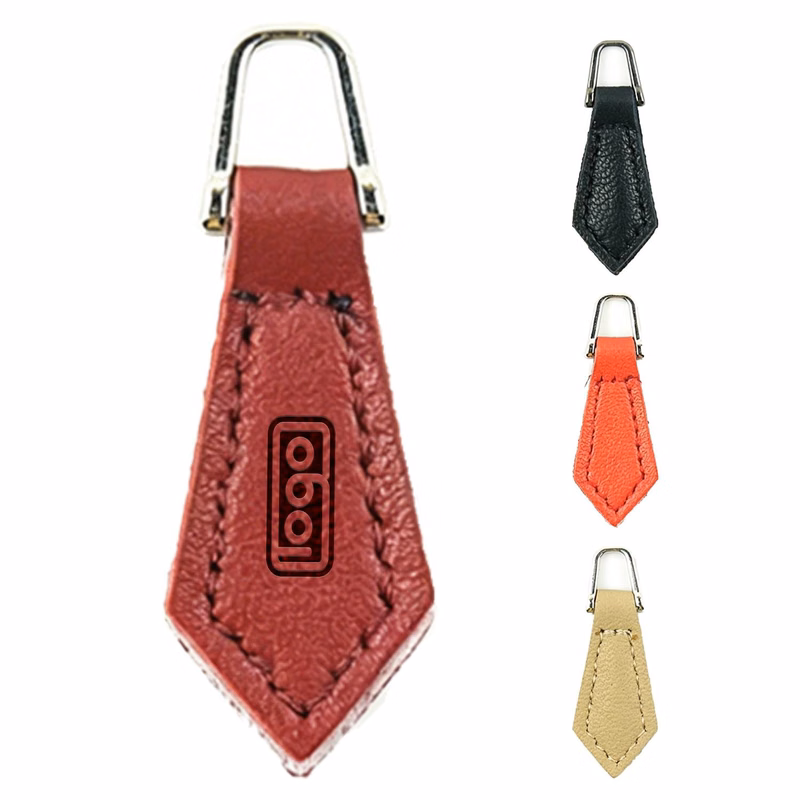 Custom Genuine Leather Zipper Pull