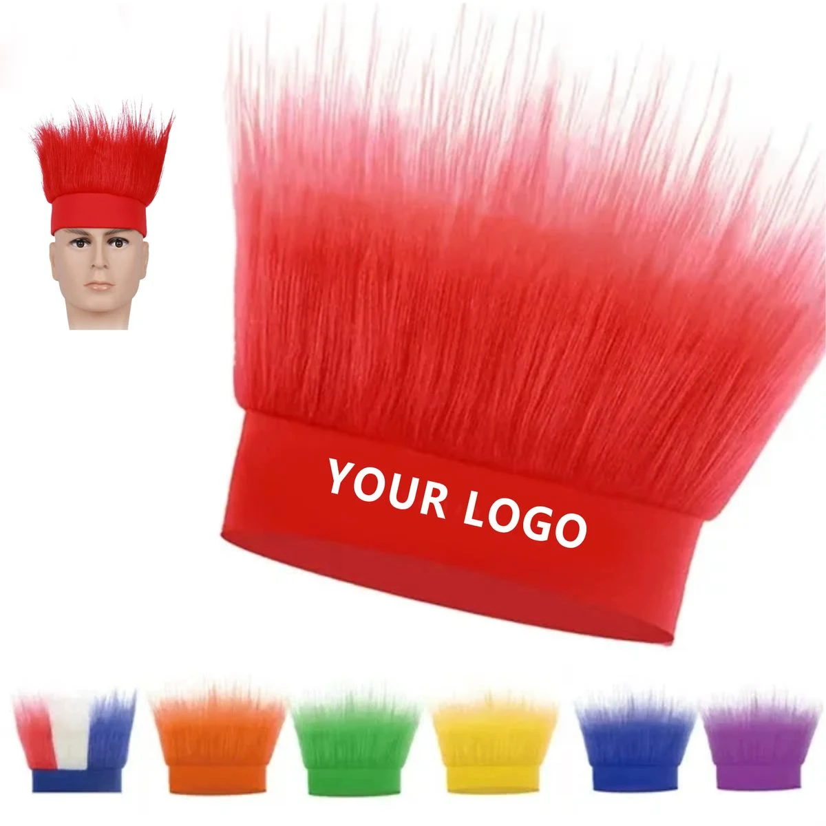 Colorful Fans Wig 1