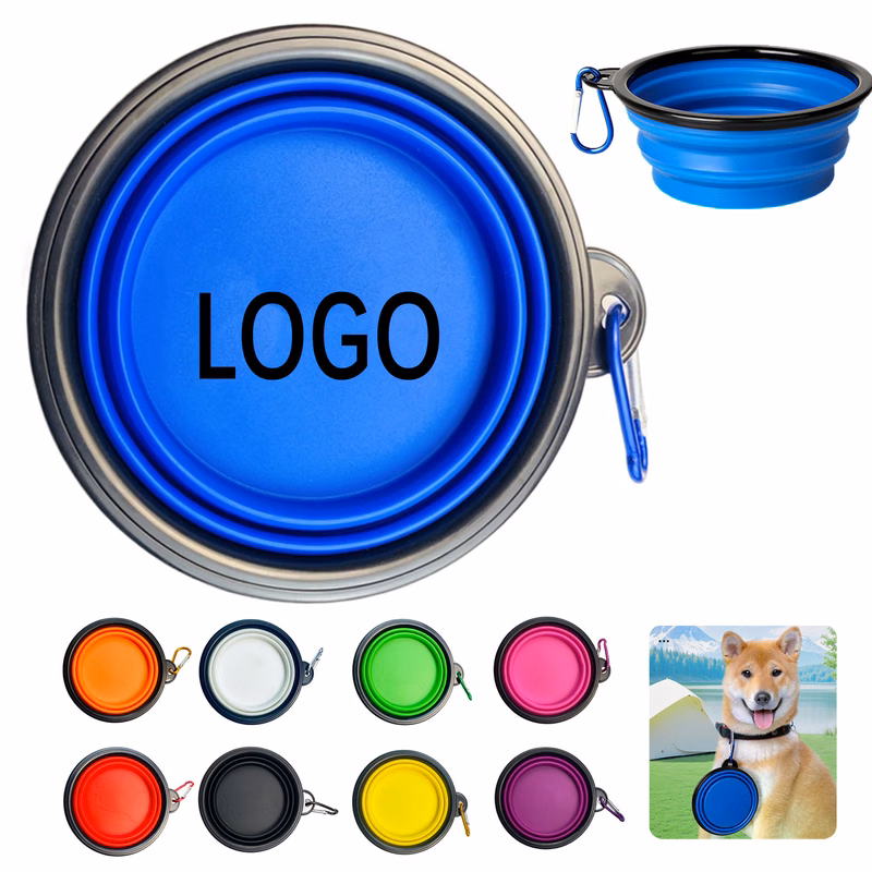 Collapsible Pet Bowl Food Safe With Carabiner
