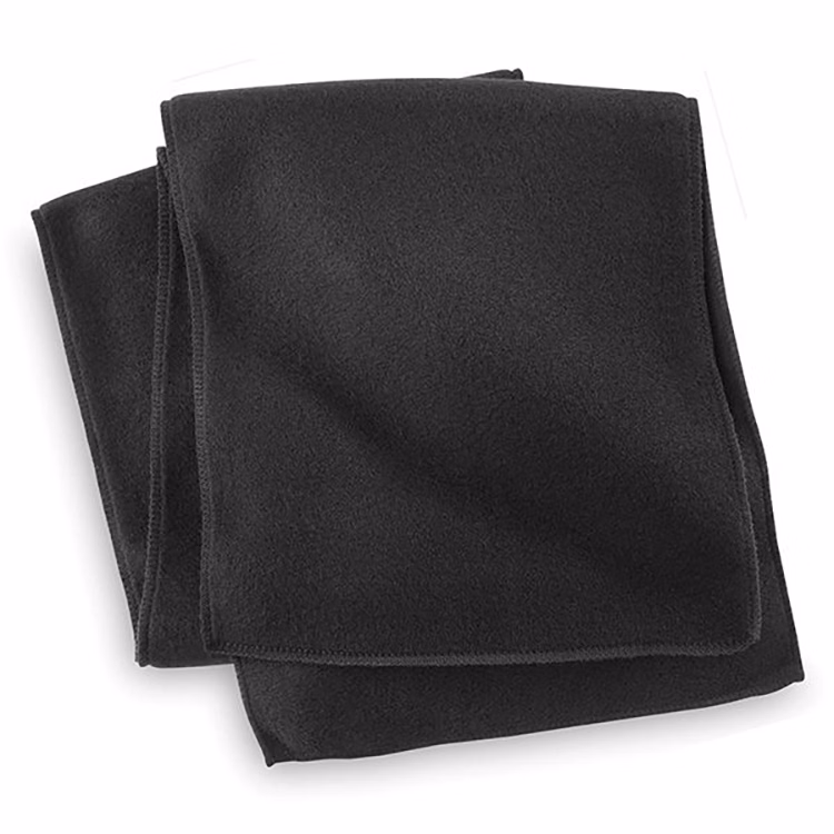 Black Fleece Neck Scarf