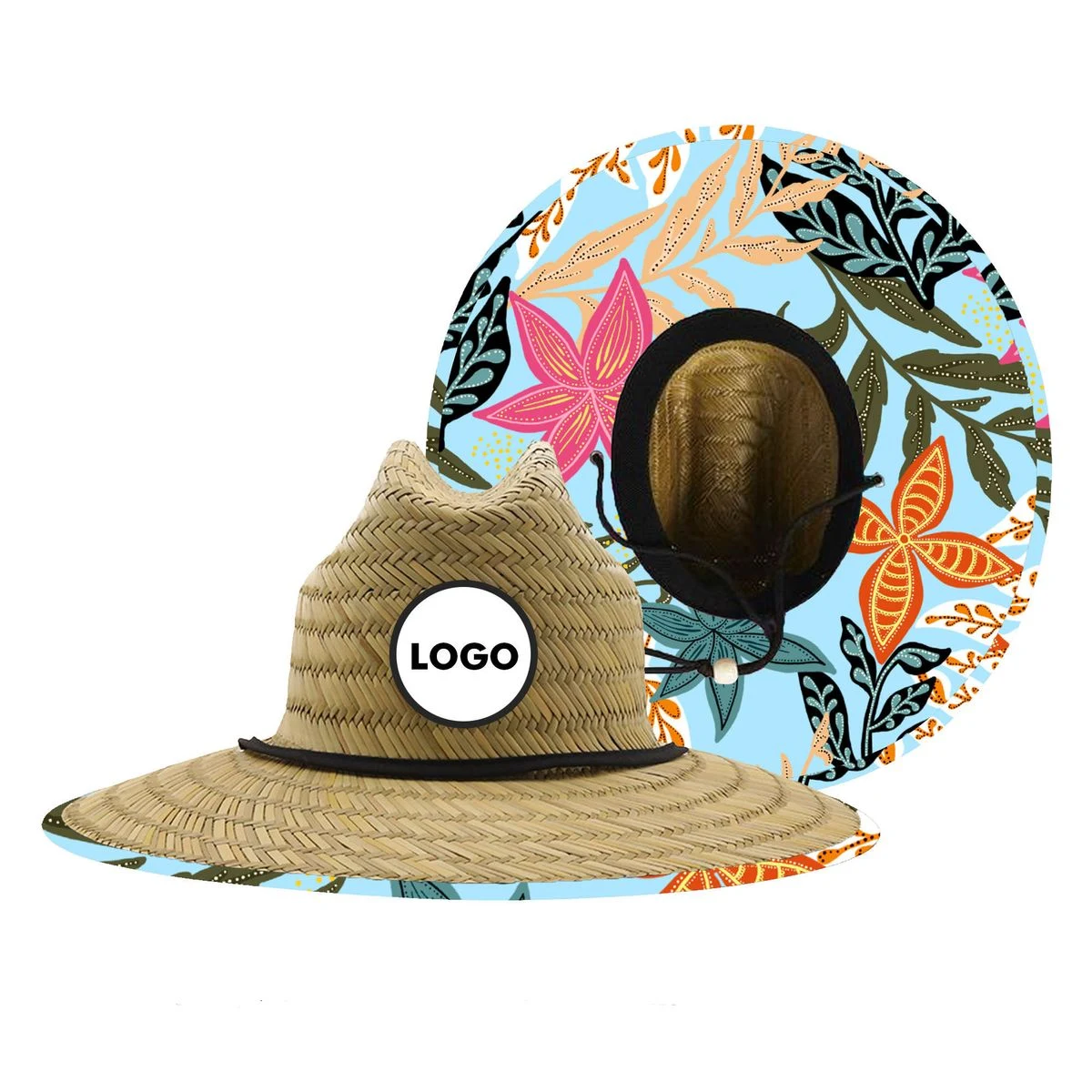 Sun Protection Beach Lifeguard Straw Hat 1