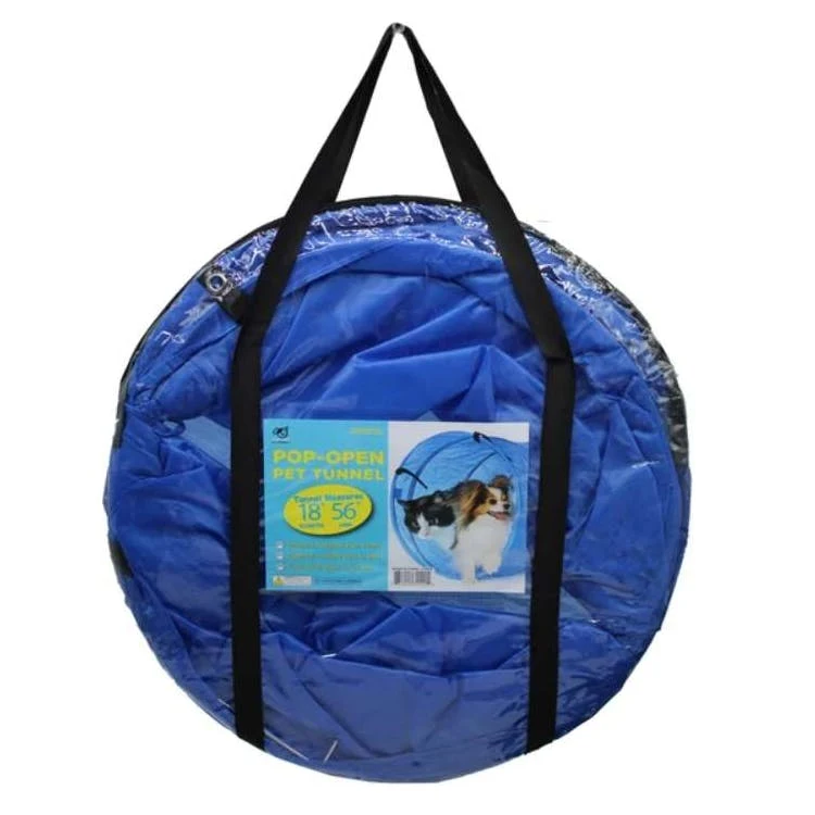 Pop-Up Pet Play Tunnels - Blue 1