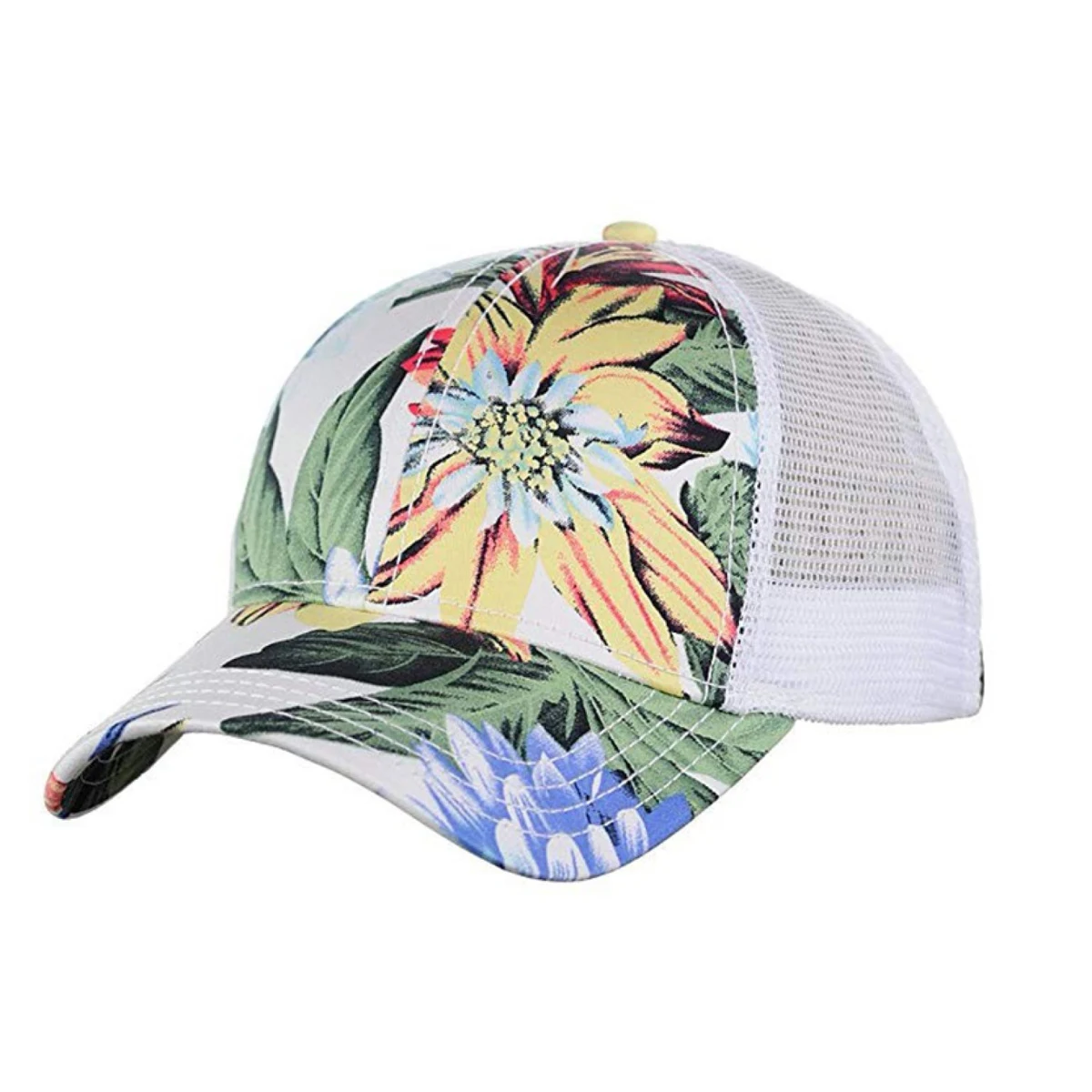 Black/Red Sublimated 5 Panel 100% Cotton Cap 1