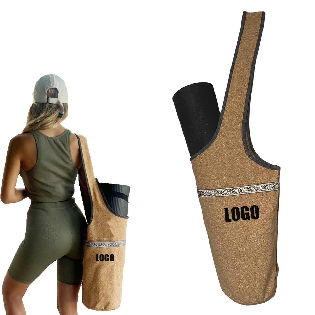 Cork Yoga Mat Bag 1