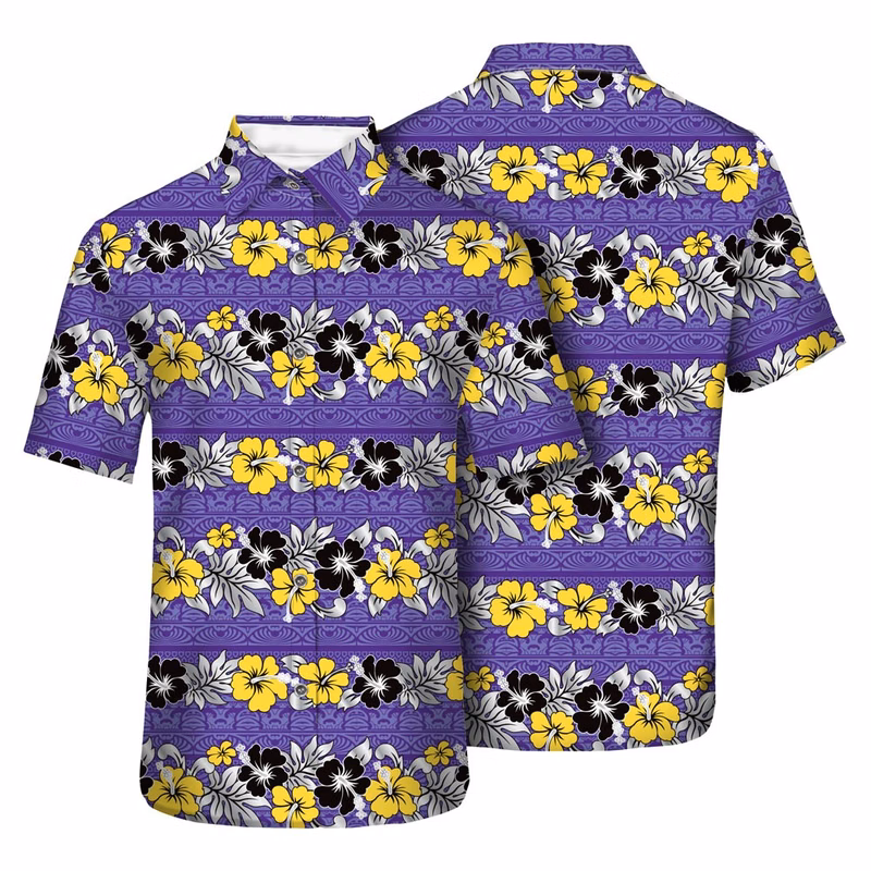 Women's Dye Sublimated Stretch Poly Hawaiian Shirt