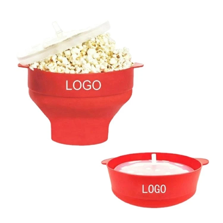 Microwave Silicone Foldable Popcorn Bucket Bowl 1