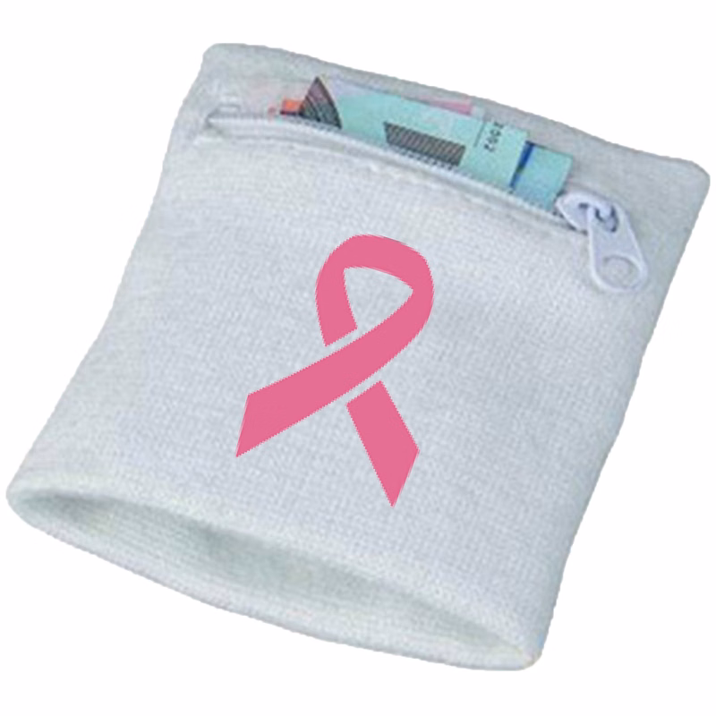 Wrist Band with Zipper Pocket
