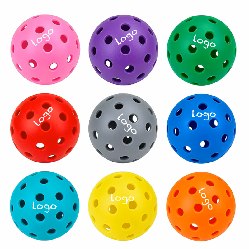 26-Hole And 40 Pickleballs Training Balls