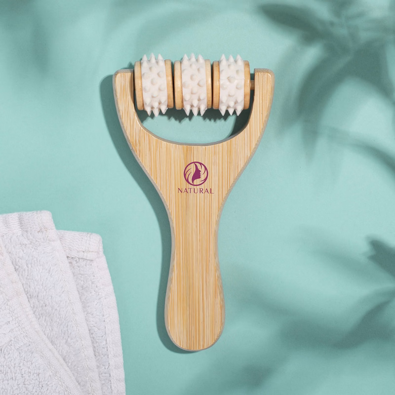 Rollax Handheld Bamboo Massager