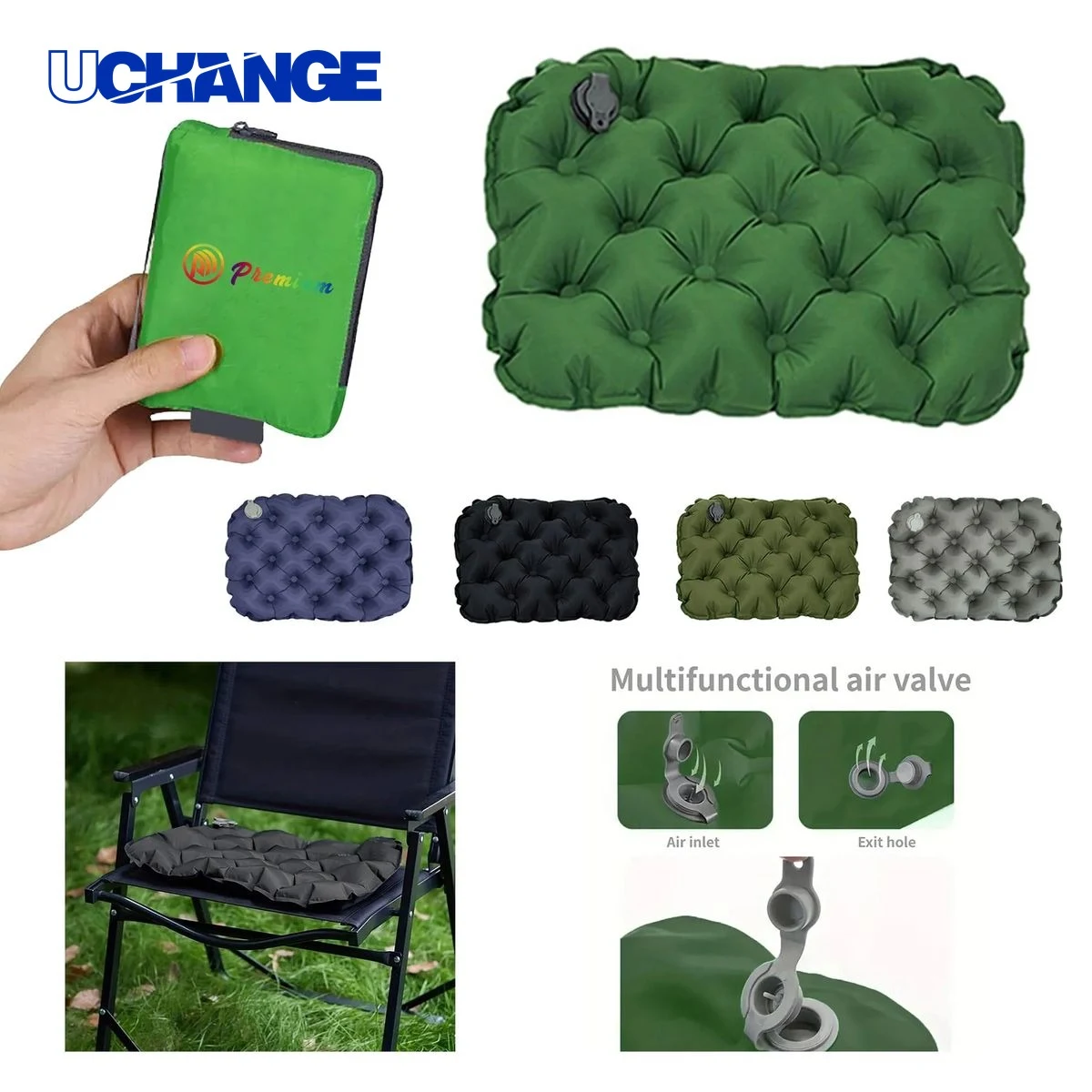 Outdoor Inflatable Cushion Foldable Stadium Seat 1