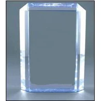 4 3/4" x 9 1/2" Blue Premier Acrylic 1