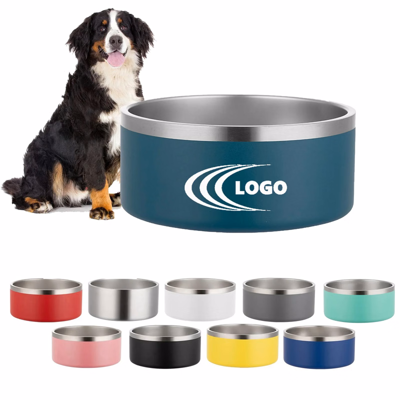64 Oz. Stainless Steel Dog Bowl