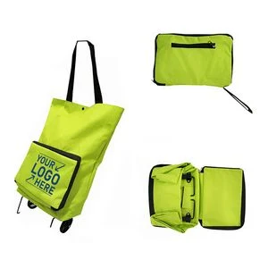 Eco Friendly Collapsible Wheeled Shopping Cart With Large Capacity 1