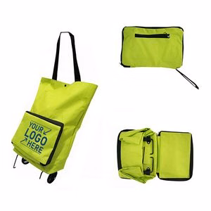 Eco Friendly Collapsible Wheeled Shopping Cart With Large Capacity