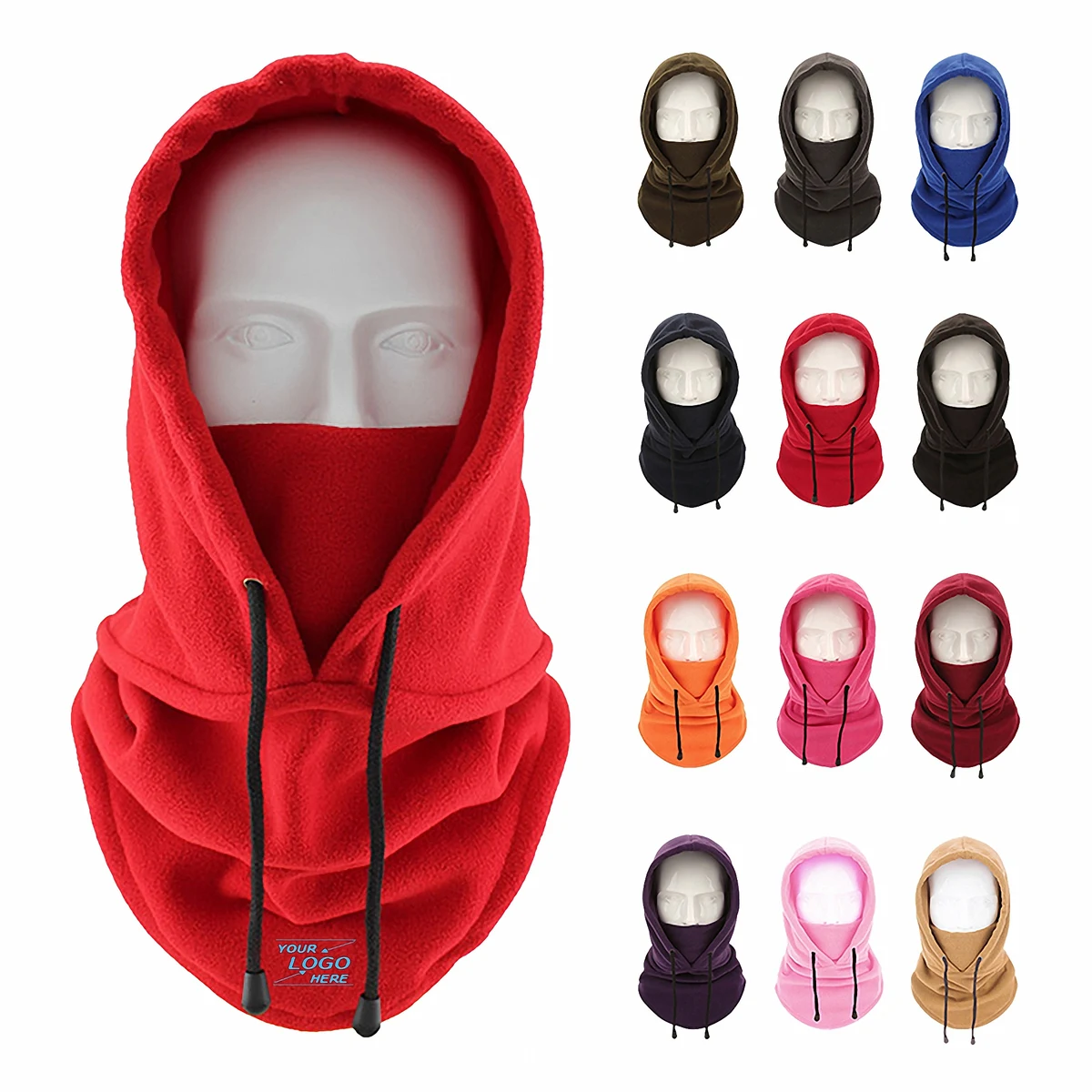 Windproof Winter Hat with Face Mask 1