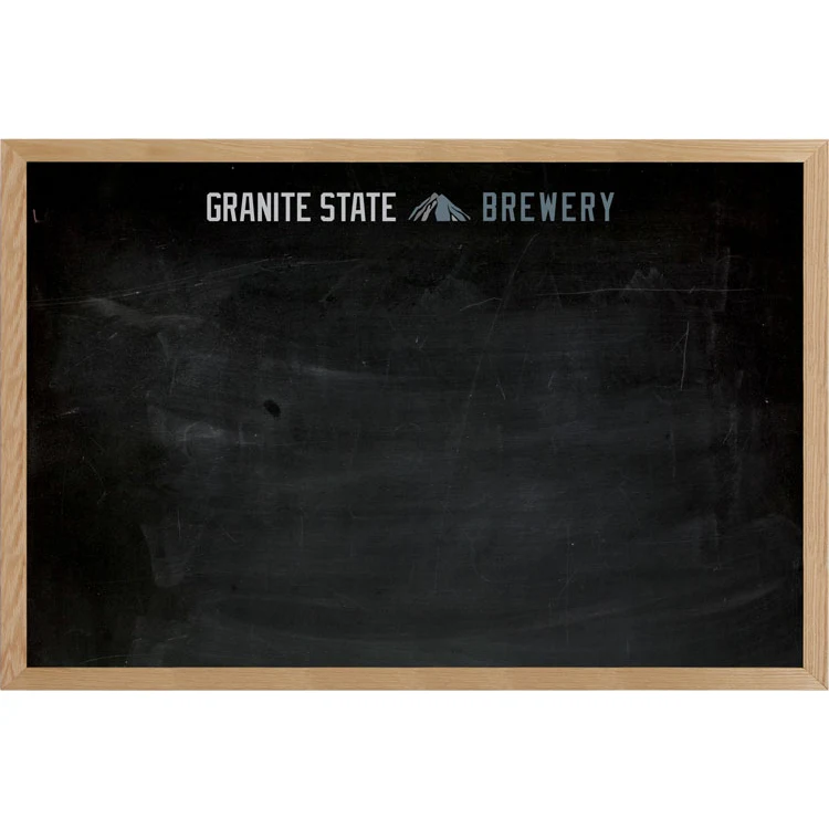 Oak Frame Wall Chalkboard - 36"w x 24"h 1