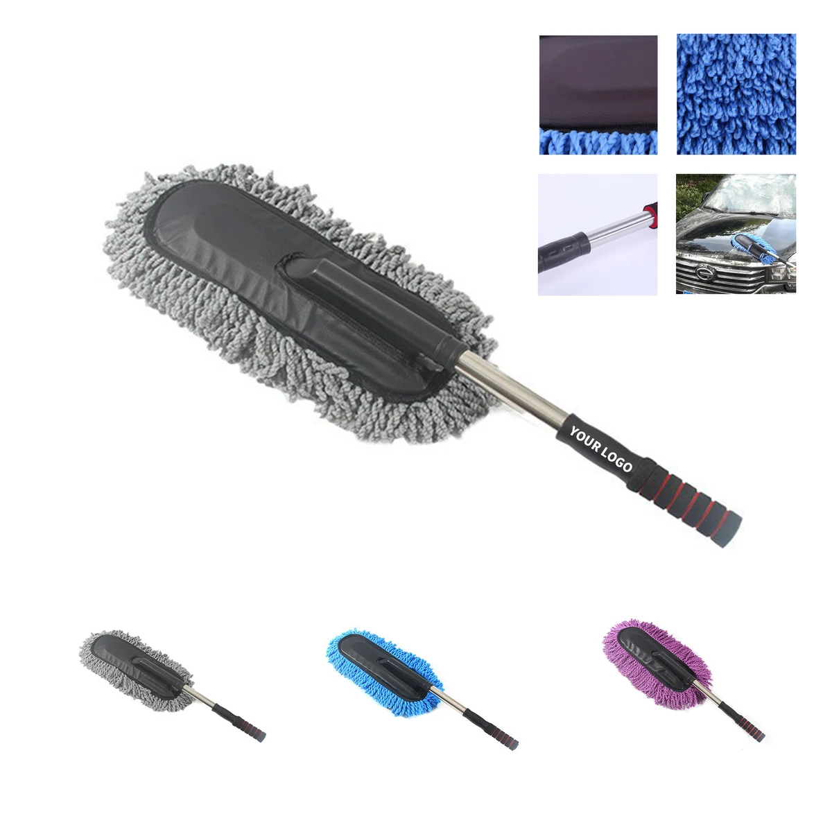 Microfiber Extendable Dust Brush 29.5" Length With 33.5" Reach 1
