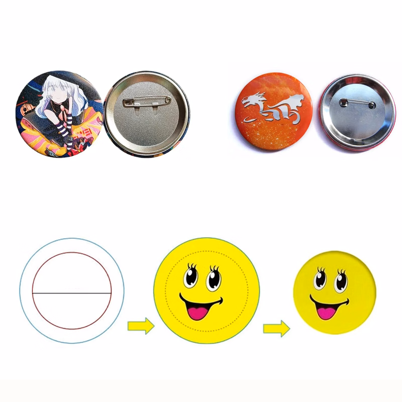 Customizable Tin Badge Creative Round Pin