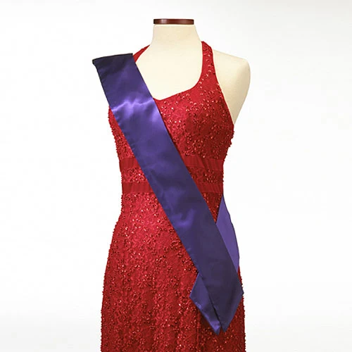 Purple Pageant Sash 1